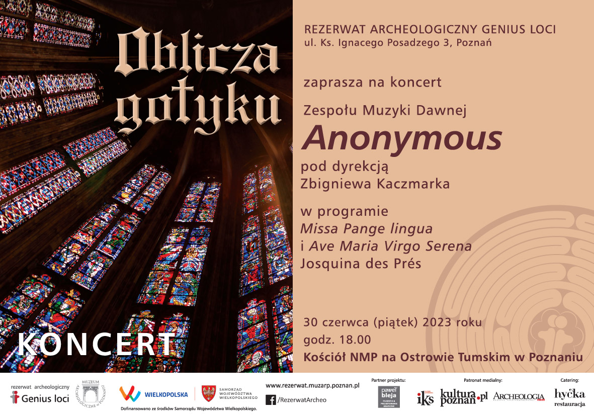 Oblicza gotyku- Koncert zespołu Muzyki dawnej Anonymous w kościele NMP in Summo