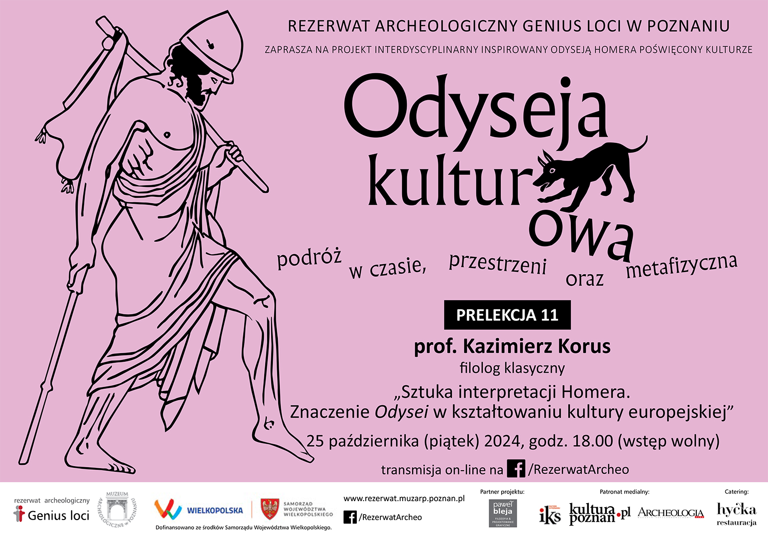 Odyseja kulturowa - prelekcja prof. Kazimierza Korusa - „Sztuka interpretacji Homera. Znaczenie Odysei w kształtowaniu kultury europejskiej” 25.10.2024 r.
