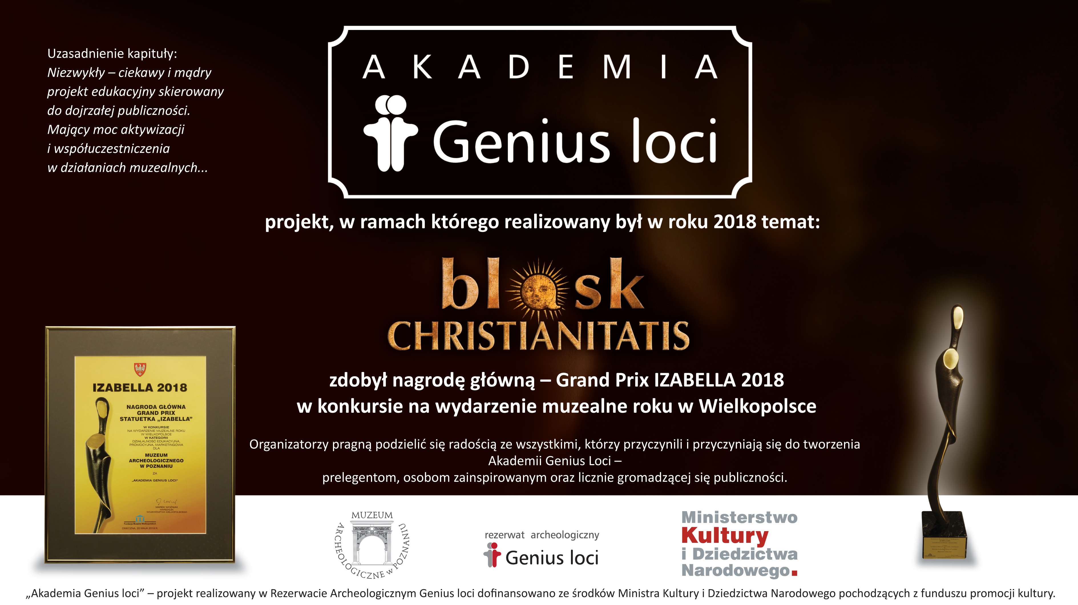 Izabella 2018 - sukcesy Genius Loci!
