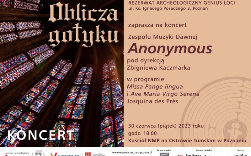 Oblicza gotyku- Koncert zespołu Muzyki dawnej Anonymous w kościele NMP in Summo