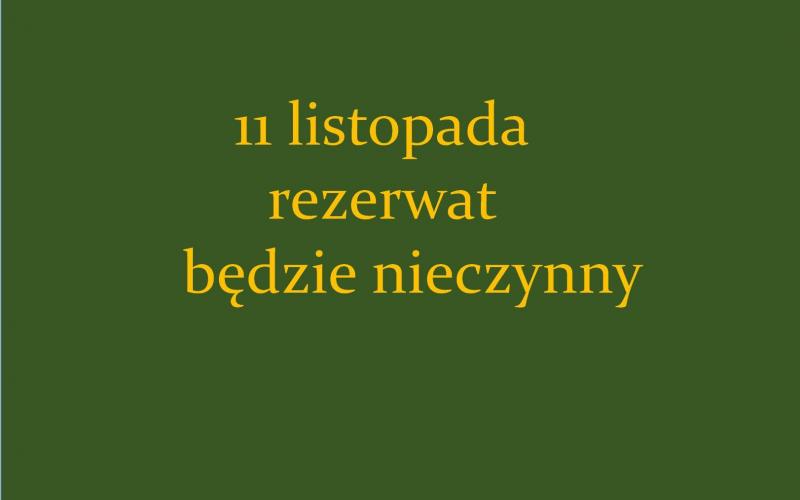 11 listopada zamknięte